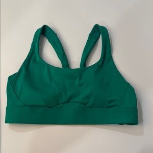 Athleta Green Racerback Sports Bra
